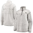 thumbnail image 1 of Women's G-III 4Her by Carl Banks Gray New Orleans Saints Sherpa Quarter-Zip Pullover Jacket, 1 of 5