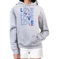 thumbnail image 1 of Women's G-III 4Her by Carl Banks  Gray New York Rangers Hockey Love Fleece Pullover Hoodie, 1 of 3
