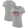 thumbnail image 1 of Women's G-III 4Her by Carl Banks Gray Philadelphia Flyers Filigree Logo Fitted T-Shirt, 1 of 3