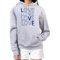 thumbnail image 1 of Women's G-III 4Her by Carl Banks  Gray Tampa Bay Lightning Hockey Love Fleece Pullover Hoodie, 1 of 3