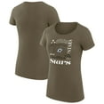 thumbnail image 1 of Women's G-III 4Her by Carl Banks Green Dallas Stars Super-Slim Fit Lightweight Collage Team Graphic T-Shirt, 1 of 3