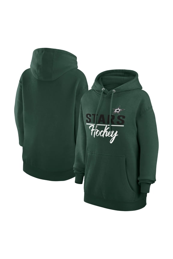 Women's G-III 4Her by Carl Banks Green Dallas Stars  Team Sport Tri-Blend Fleece Hoodie