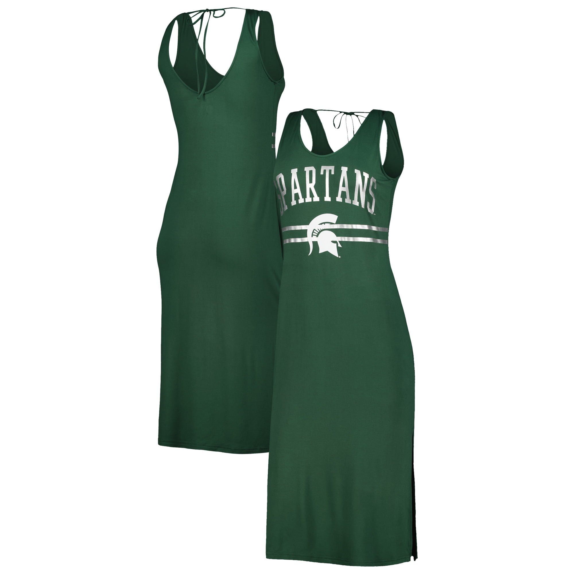 green bay packers maxi dress Women's Green Bay Packers G-III 4Her by Carl Banks Green Game Over Maxi Dress