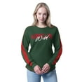 thumbnail image 1 of Women's G-III 4Her by Carl Banks  Green Minnesota Wild Advantage Thermal Long-Sleeve Tri-Blend T-Shirt, 1 of 2