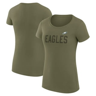 Philadelphia Eagles WEAR by Erin Andrews Women's Cinched Colorblock T-Shirt  - Midnight Green