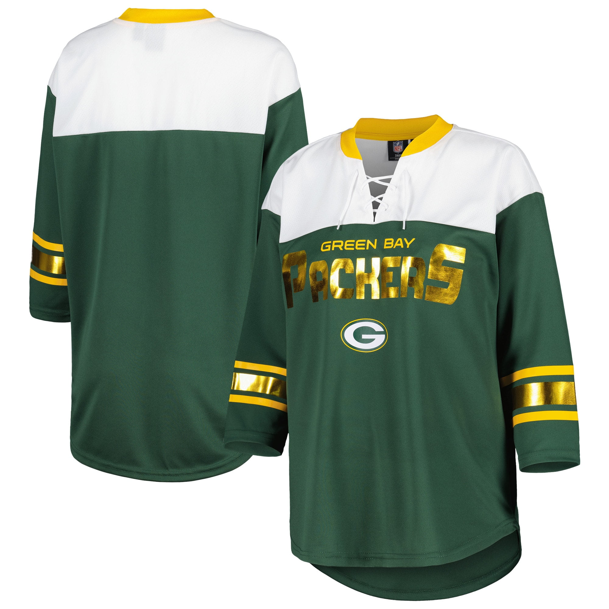 Women's G-III 4Her by Carl Banks Green/White Green Bay Packers