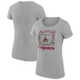 thumbnail image 1 of Women's G-III 4Her by Carl Banks Heather Gray Arizona Coyotes Super-Slim Fit Lightweight Collage Team Graphic T-Shirt, 1 of 3