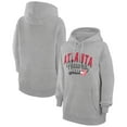thumbnail image 1 of Women's G-III 4Her by Carl Banks  Heather Gray Atlanta Hawks Filigree Logo Pullover Hoodie, 1 of 3