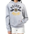 thumbnail image 1 of Women's G-III 4Her by Carl Banks Heather Gray Boston Bruins City Graphic Fleece Pullover Hoodie, 1 of 3