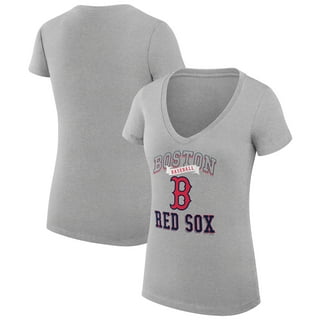 売れ筋商品|||ファナティクス カットソー トップス レディース Women's Gray Boston Red Sox V-Neck T-Shirt Gray MLB Boston Red Sox Women's Gray Short Sleeve V-Neck T-Shirt