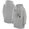 thumbnail image 1 of Women's G-III 4Her by Carl Banks  Heather Gray Brooklyn Nets Basketball Love Fleece Pullover Hoodie, 1 of 3
