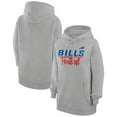 thumbnail image 1 of Women's G-III 4Her by Carl Banks  Heather Gray Buffalo Bills Graphic Fleece Pullover Hoodie, 1 of 3