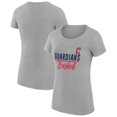 thumbnail image 1 of Women's G-III 4Her by Carl Banks  Heather Gray Cleveland Guardians Team Graphic Fitted T-Shirt, 1 of 3