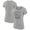thumbnail image 1 of Women's G-III 4Her by Carl Banks Heather Gray Colorado Avalanche Super-Slim Fit Lightweight Collage Team Graphic T-Shirt, 1 of 3