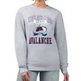 thumbnail image 1 of Women's G-III 4Her by Carl Banks Heather Gray Colorado Avalanche Team Logo Tri-Blend Fleece Pullover Sweatshirt, 1 of 3