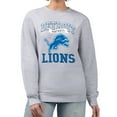 thumbnail image 1 of Women's G-III 4Her by Carl Banks Heather Gray Detroit Lions Team Logo Graphic Tri-Blend Pullover Sweatshirt, 1 of 2