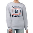 thumbnail image 1 of Women's G-III 4Her by Carl Banks Heather Gray Detroit Tigers Collage Team Graphic Fleece Pullover Hoodie, 1 of 3