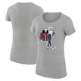 thumbnail image 1 of Women's G-III 4Her by Carl Banks Heather Gray Montreal Canadiens Hockey Girls Fitted T-Shirt, 1 of 3