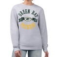 thumbnail image 1 of Women's G-III 4Her by Carl Banks  Heather Gray Green Bay Packers Large Team Graphic Fleece Pullover Sweatshirt, 1 of 3