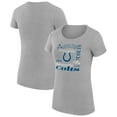 thumbnail image 1 of Women's G-III 4Her by Carl Banks  Heather Gray Indianapolis Colts Super-Slim Fit Lightweight Collage Team T-Shirt, 1 of 3