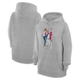 thumbnail image 1 of Women's G-III 4Her by Carl Banks  Heather Gray Los Angeles Angels Baseball Girls Fleece Pullover Hoodie, 1 of 5