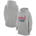 thumbnail image 1 of Women's G-III 4Her by Carl Banks  Heather Gray Los Angeles Angels Team Fleece Pullover Hoodie, 1 of 3