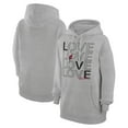 thumbnail image 1 of Women's G-III 4Her by Carl Banks  Heather Gray Miami Heat Basketball Love Fleece Pullover Hoodie, 1 of 3