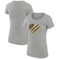 thumbnail image 1 of Women's G-III 4Her by Carl Banks  Heather Gray San Diego Padres Heart Graphic Fitted T-Shirt, 1 of 5