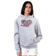 thumbnail image 1 of Women's G-III 4Her by Carl Banks  Heather Gray Minnesota Wild Heart Pullover Hoodie, 1 of 3