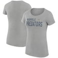 thumbnail image 1 of Women's G-III 4Her by Carl Banks Heather Gray Nashville Predators Super-Slim Fit Lightweight Dot Print Team T-Shirt, 1 of 3