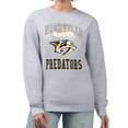 thumbnail image 1 of Women's G-III 4Her by Carl Banks Heather Gray Nashville Predators Team Logo Tri-Blend Fleece Pullover Sweatshirt, 1 of 3
