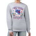 thumbnail image 1 of Women's G-III 4Her by Carl Banks Heather Gray New York Rangers Flower Logo Pullover Sweatshirt, 1 of 2