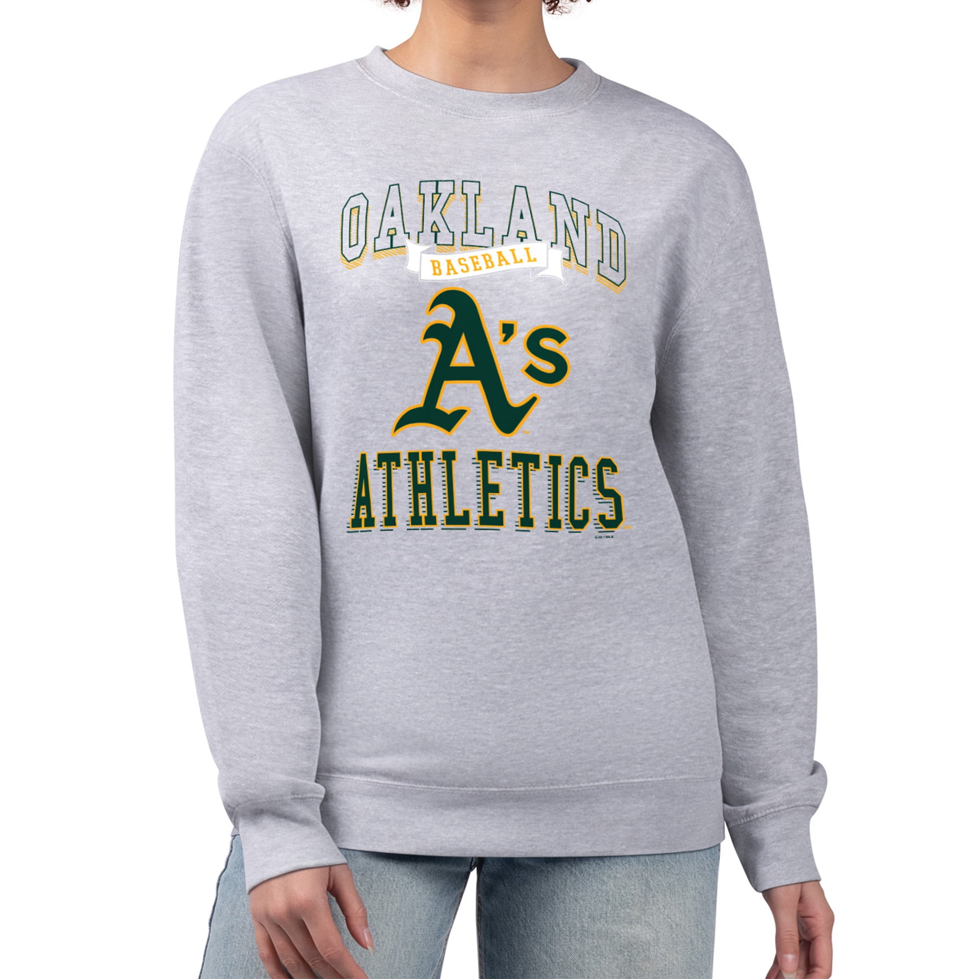 Women's GIII 4Her by Carl Banks Heather Gray Oakland Athletics Team