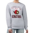 thumbnail image 1 of Women's G-III 4Her by Carl Banks Heather Gray Ottawa Senators Team Logo Tri-Blend Fleece Pullover Sweatshirt, 1 of 3