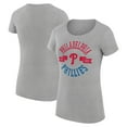 thumbnail image 1 of Women's G-III 4Her by Carl Banks Heather Gray Philadelphia Phillies Super-Slim Fit Lightweight City Graphic T-Shirt, 1 of 5