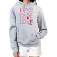 thumbnail image 1 of Women's G-III 4Her by Carl Banks  Heather Gray Philadelphia Phillies Love Graphic Fleece Hoodie, 1 of 3