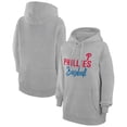 thumbnail image 1 of Women's G-III 4Her by Carl Banks  Heather Gray Philadelphia Phillies Team Fleece Pullover Hoodie, 1 of 3