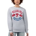 thumbnail image 1 of Women's G-III 4Her by Carl Banks Heather Gray Philadelphia Phillies Team Logo Fleece Pullover Sweatshirt, 1 of 4