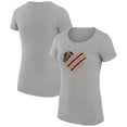 thumbnail image 1 of Women's G-III 4Her by Carl Banks  Heather Gray San Francisco Giants Super-Slim Fit Lightweight Heart Graphic T-Shirt, 1 of 5