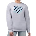 thumbnail image 1 of Women's G-III 4Her by Carl Banks  Heather Gray Seattle Kraken Heart Graphic Pullover Sweatshirt, 1 of 2