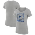 thumbnail image 1 of Women's G-III 4Her by Carl Banks Heather Gray St. Louis Blues Super-Slim Fit Lightweight Collage Team Graphic T-Shirt, 1 of 3