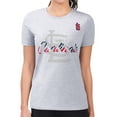 thumbnail image 1 of Women's G-III 4Her by Carl Banks  Heather Gray St. Louis Cardinals Super-Slim Fit Lightweight Shadow Logo Graphic, 1 of 3