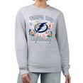 thumbnail image 1 of Women's G-III 4Her by Carl Banks Heather Gray Tampa Bay Lightning Flower Logo Pullover Sweatshirt, 1 of 2