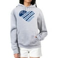 thumbnail image 1 of Women's G-III 4Her by Carl Banks  Heather Gray Tennessee Titans Heart Graphic Fleece Pullover Hoodie, 1 of 3