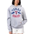 thumbnail image 1 of Women's G-III 4Her by Carl Banks Heather Gray Texas Rangers City Graphic Pullover Hoodie, 1 of 4