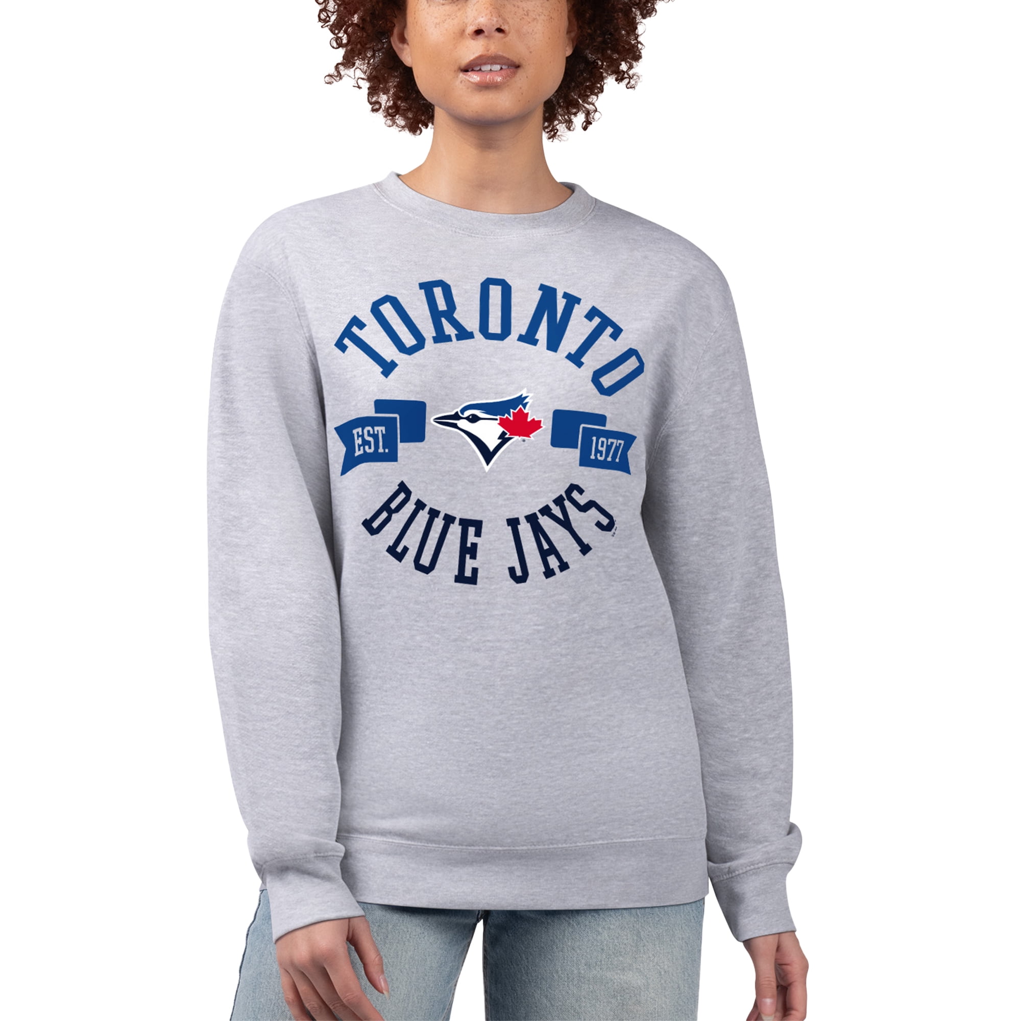 Women's GIII 4Her by Carl Banks Heather Gray Toronto Blue Jays Team