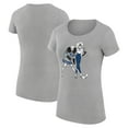thumbnail image 1 of Women's G-III 4Her by Carl Banks Heather Gray Toronto Maple Leafs Hockey Girls Fitted T-Shirt, 1 of 3
