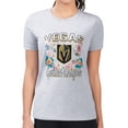 thumbnail image 1 of Women's G-III 4Her by Carl Banks Heather Gray Vegas Golden Knights Super-Slim Fit Lightweight Flower Logo T-Shirt, 1 of 2