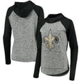 thumbnail image 1 of Women's G-III 4Her by Carl Banks Heathered Gray/Black New Orleans Saints Championship Ring Pullover Hoodie, 1 of 3