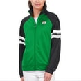 thumbnail image 1 of Women's G-III 4Her by Carl Banks Kelly Green Boston Celtics Main Player Raglan Rhinestone Full-Zip Track Jacket, 1 of 2